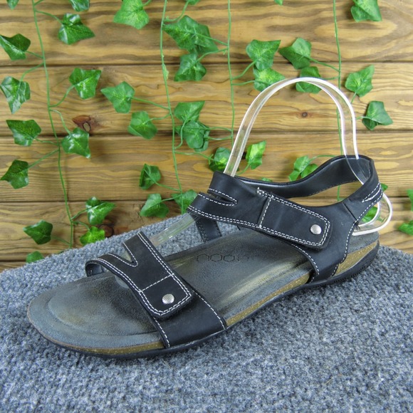 Khombu Shoes - Khombu Ava Women's Black Sport Sandals Size 10 Synthetic Comfort Hook-and-Loop